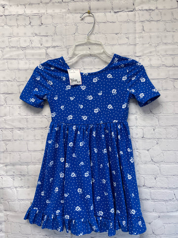 Size 5 Girl's Blue Floral Dress