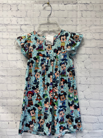 Size 3t Girl's Blue Print Dress