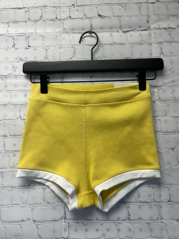 Size X-Small Ladies Yellow Aerie Workout Shorts