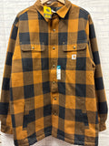 Size XL Men's Brown Plaid Carhartt Jacket