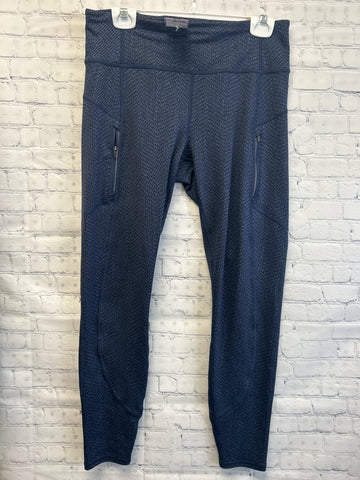 Size Medium Ladies Blue Print Athleta Workout Leggings