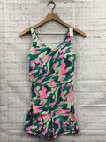 Size Medium Ladies Green Camoflage Aerie Romper