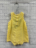 Size 3-6 months Girl's Yellow Gingham Old Navy Romper