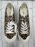 Size 6.5 Ladies Brown Animal Print Tennis Shoe