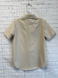 Size 7-8 Boy's Tan Print Eddie Bauer Shirt