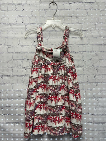 Size 4T Girl's White Print KATE QUINN Tank Dress