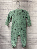Size 9 Months Boy's Green Print Carters Sleeper