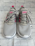 Size 4 Girl's Gray Adidas Tennis Shoe