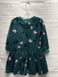 Size 4T Girl's Green Print Dress