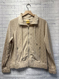 Size Small Ladies Tan Checkered Jacket