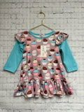 Size 6-9 Months Girl's Blue Pete +  Lucy Dress