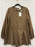 Size Ladies Brown Leopard New In Romper