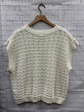 Size Large Ladies White Top