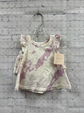 Size 3-6 months Girl's White Print Grayson Mini Short Set