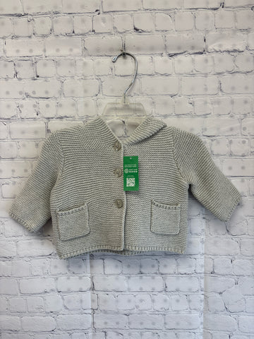 Size 0-3 Months Girl's Gray Baby Gap Cardigan