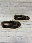 Size 9 Boy's Green Camoflage Hey dude Shoe