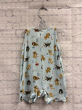 Size 3-6 months Boy's Light Blue Print Angel Dear Romper