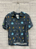 Size 4 Boy's Gray Print Disney Shirt