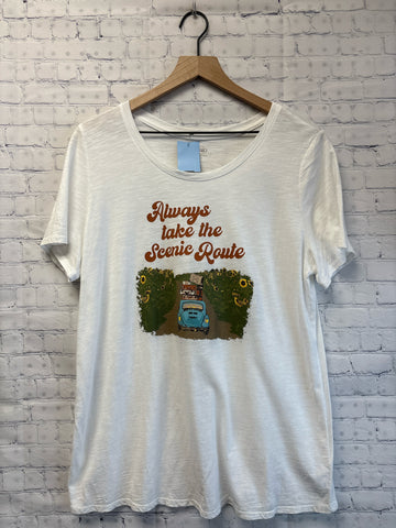 Size Large Ladies White Cato Top