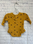 Size 0-3 Months Girl's Yellow Floral KATE QUINN Onesie
