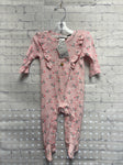 Size 3-6 months Girl's Pink Floral Nicole Miller Sleeper