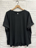 Size Large Ladies Black Blouse