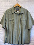 Size 3x Men's Green Print Wrangler Shirt