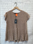Size Medium Ladies Pink Print Blouse