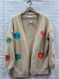Size 1X Ladies Cream talulah Cardigan