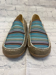 Size 10.5 Ladies Brown Print Roper Shoe