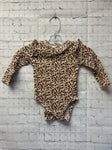 Size 12-18 Months Girl's Tan Animal Print Old Navy Onesie