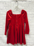Size 3t Girl's Red Velour GB girls Dress