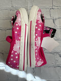 Size 7 Girl's Pink Print Disney Shoe