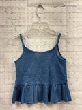 Size 12 Girl's Denim Tank Blouse