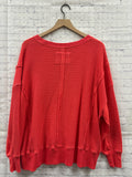 Size X-Small Ladies Red American Eagle Top