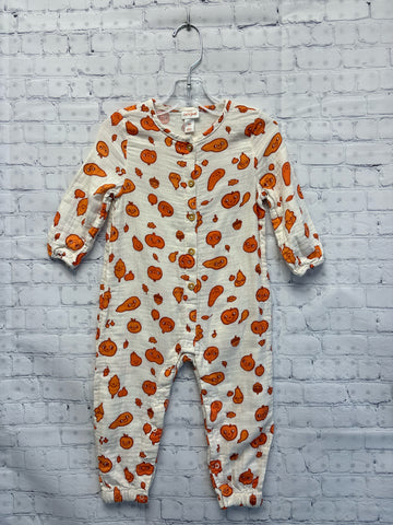 Size 18 Months Unisex White Print Cat & Jack Jumpsuit