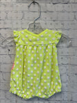 Size New born Girl's Green Print Carters Jumpsuit