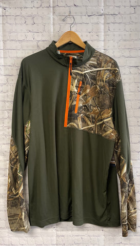 Size 2X Men's Green Camoflage Magellan Pullover