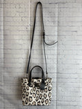 Ladies Cream Animal Print Dooney Bourke Purse