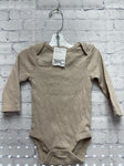 Size 3-6 months Unisex Tan Ribbed Cloud Island Onsie