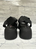 Size 4 Girl's Black Steve Madden Sandal
