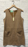 Size Large Ladies Taupe Max Studio Tank Dress