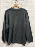 Size L/XL Ladies Gray Zenana Top