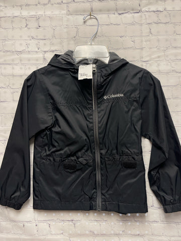 Size 4-5 Boy's Black Columbia Rain Jacket