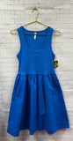 Size Medium Ladies Ocean Blue Zenana Tank Dress