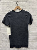 Size 4 Ladies Black Print lulu lemon Workout Top