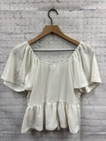 Size Medium Ladies White Altar'd State Top