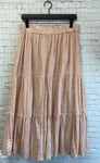 Size Large Ladies Orange Stripe American Eagle Skirt