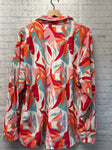 Size 1X Ladies Pink Print Jacket
