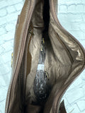 Ladies Brown Fringed Justin Purse